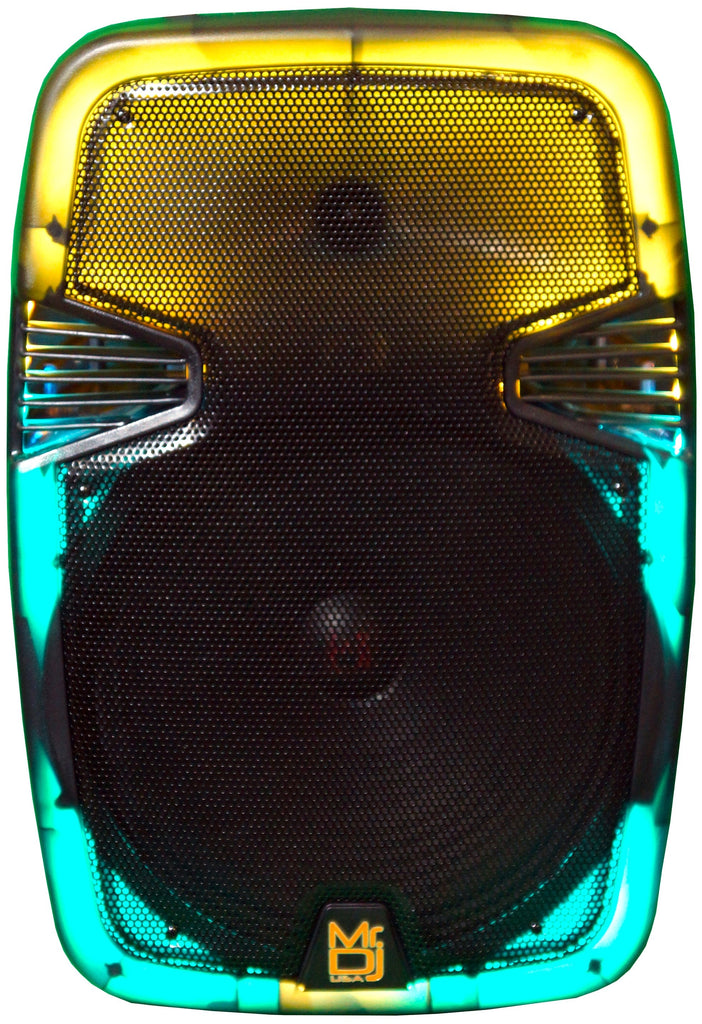 MR DJ PL15FLAME 15" Portable Translucent Bluetooth Speaker