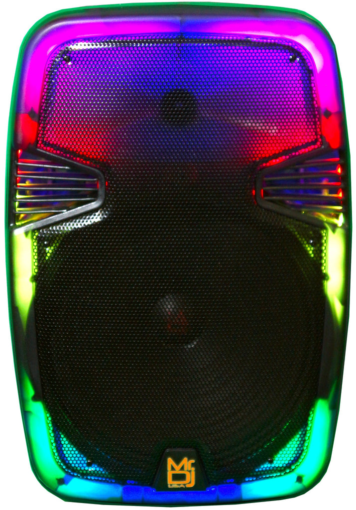 MR DJ PL15FLAME 15" Portable Translucent Bluetooth Speaker