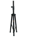 MR DJ SS350B Speaker Stand Universal, Black Folding Tripod, PRO PA DJ Home On Stage Speaker Stand Mount Holder