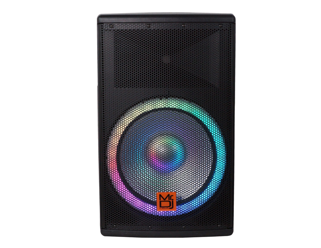 MR DJ SYNERGY15BAT 15" 3500W Rechargeable PRO PA DJ Powered Loudspeaker Portable Speaker System