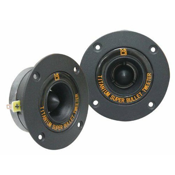 MR DJ HDT800B Pair 4" Speaker Size 400 Watt High Compression Aluminum Titanium Bullet Super Tweeter