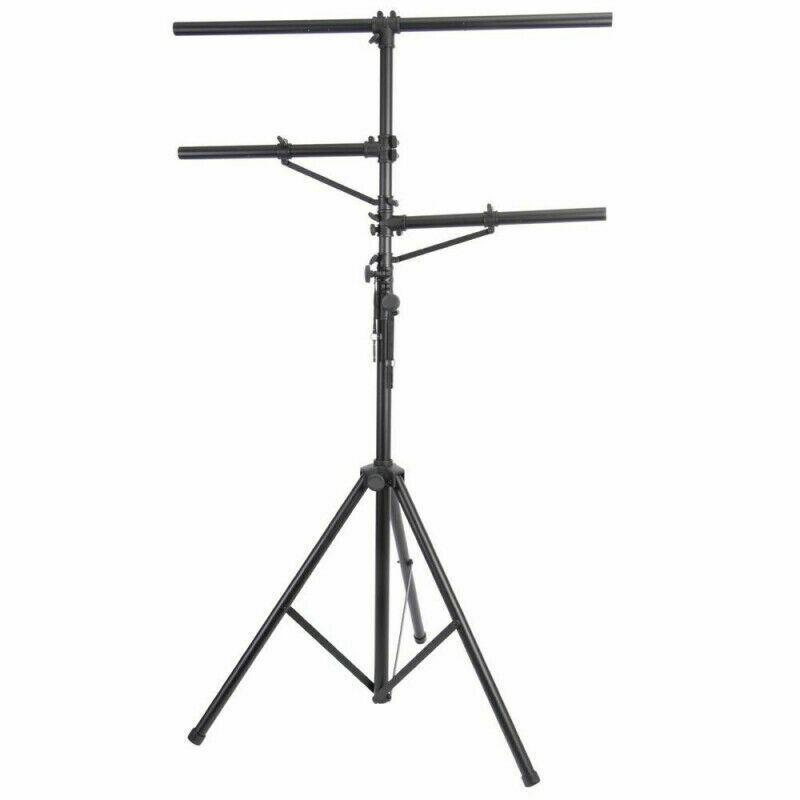 Mr Dj LS300 MR DJ SINGLE 12ft TALL T-BAR LIGHT STAND WITH DUAL SIDE BAR