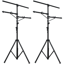 Load image into Gallery viewer, 2 MR DJ Pro DJ Lighting Multi Arm Tripod &amp; T-Bar Light Stand