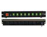 MR DJ PSC400 Rack Mountable 8 Port Power Switcher Surge Protectors ON / OFF Power Center , Power Supply, AC 110V/220V Outlet Surge Protector