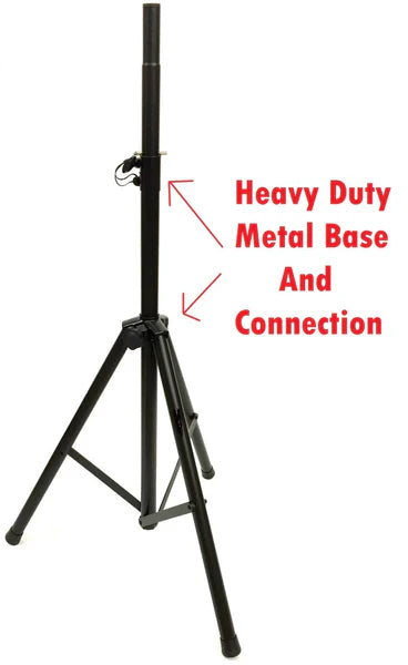 MR DJ SS450 Universal Folding Tripod PRO PA DJ On Stage Speaker Stand with Mounting Plate