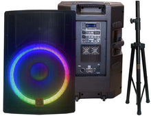 Load image into Gallery viewer, MR DJ SYNERGY18 18&quot; 5500W Pro PA DJ Powered Active Bluetooth Speaker + Speaker Stand