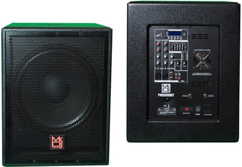 MR DJ PRO5000BT 15" 5000W  Pro PA DJ Active Subwoofer Bluetooth USB with 2 Speaker Output