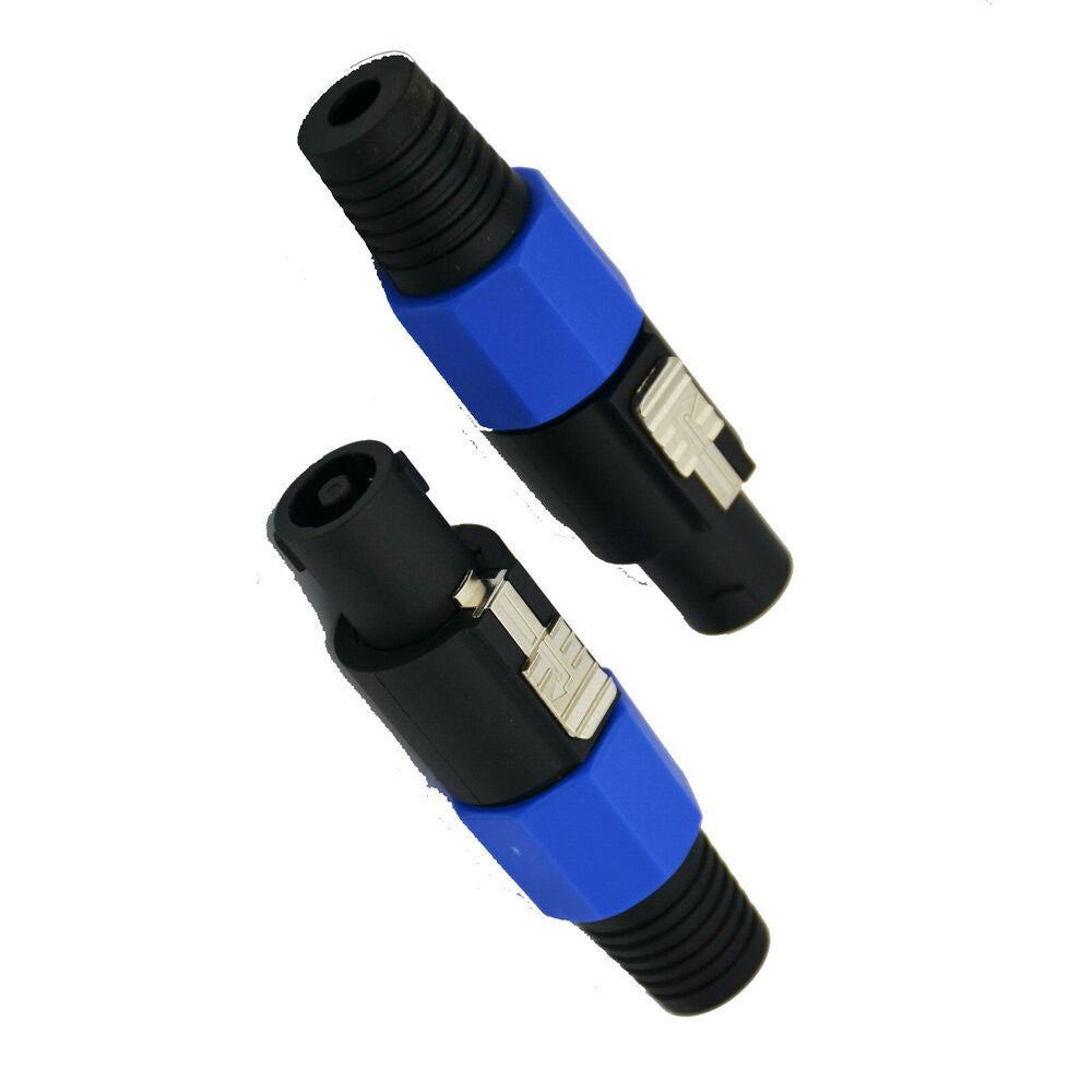 MR DJ SPHM-5 5 Pack 4 Pole Conductor Speaker Cable Female Connector End for Speakon Audio Loudspeaker