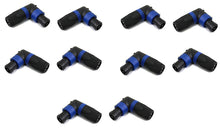 Load image into Gallery viewer, 10 Pack MR DJ SPAM-10 Speakon Compatible Right Angle PA/DJ Speaker Cable Connector