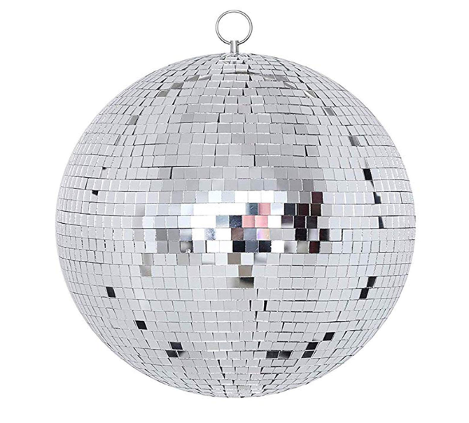 MR DJ MB30 30" mirror ball covered in high quality 1/4-inch mirrored glass + mirror ball motor