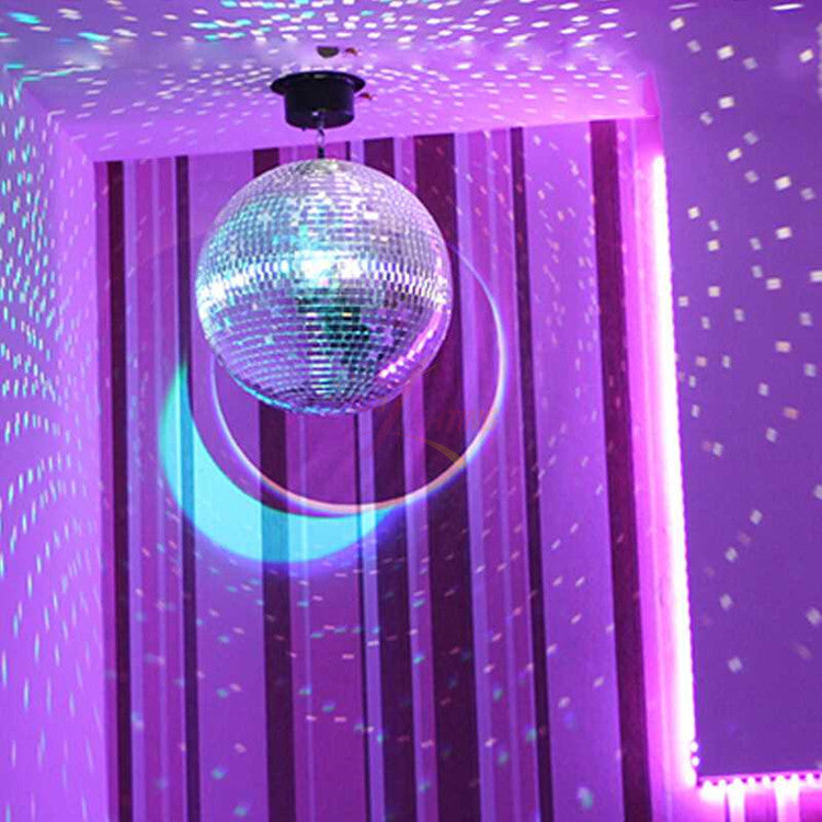 MR DJ MB30 30" mirror ball covered in high quality 1/4-inch mirrored glass + mirror ball motor